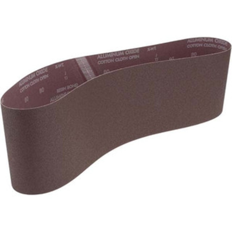 Norton 6 Wide x 48 OAL, 80 Grit, Aluminum Oxide Abrasive Belt Aluminum Oxide, Medium, Coated 78072723690 – 75905083