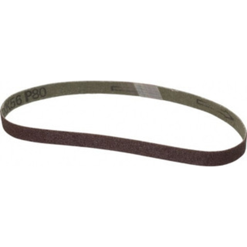 Tru-Maxx 1/2 Wide x 18 OAL, 80 Grit, Aluminum Oxide Abrasive Belt Aluminum Oxide, Medium, Coated 7056 – 85559946