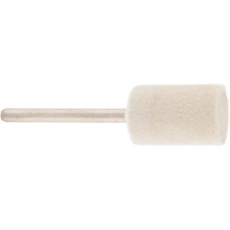 Value Collection 1/2 Diam 1/8 Shank Diam Hard Density Cylinder Shaped Mounted Bob 3/4 Head Length, 2 Shank Length, Wool Felt 516187 – 91067900