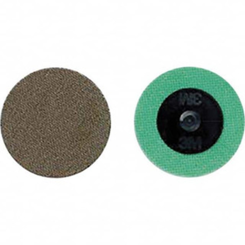 3M 1 120 Grit Diamond Quick Change Disc Type R Attachment, Fine Grade, Black, Coated, Polyester Backing, 30,000 RPM, Roloc TR Compatible 7000120367 – 00186791