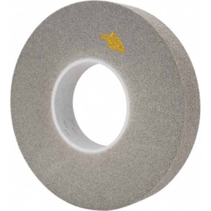 3M 12 Diam, 2 Face Width, 5 Center Hole, Fine Grade, Silicon Carbide Deburring Wheel Convolute, Hard Density 7 Grade, 3,000 RPM 7000046055 – 01261882
