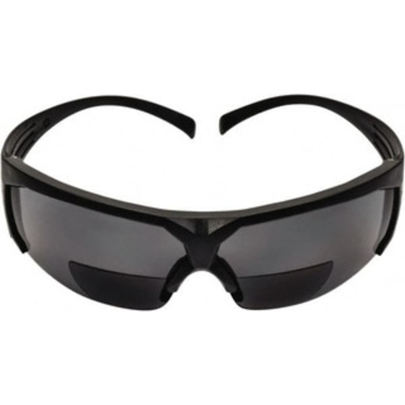 3M +2, Gray Lenses, Anti-Fog, Framed Magnifying Safety Glasses UV Protection, Gray Plastic Frame, ANSI Z87.1-2003 7100132361 – 39699665