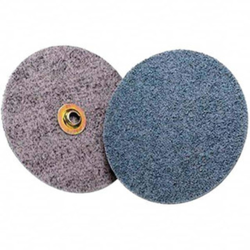 3M 7 Coarse Grade Ceramic Deburring Disc Quick Change Connection, Blue, 8,600 Max RPM 7100115208 – 43349893