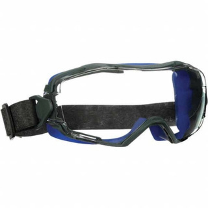 3M Size L Clear Polycarbonate Anti-Fog Safety Goggles Indirect Vent Gray Frame, Over The Glass 7100191928 – 90259516