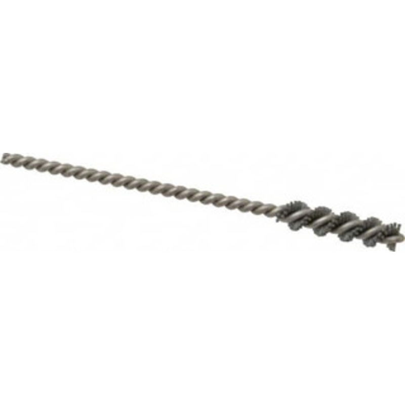 Made in USA 1/4 Diam Helical Nylon Tube Brush 0.04 Filament Diam, 1 Brush Length, 3-1/2 OAL, 0.11 Diam Stainless Steel Shank 380415 – 63764823