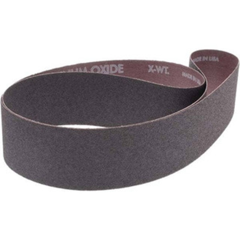 Norton 2 Wide x 48 OAL, 80 Grit, Aluminum Oxide Abrasive Belt Aluminum Oxide, Medium, Coated, X Weighted Cloth Backing, Series R228 78072721235 – 05954086
