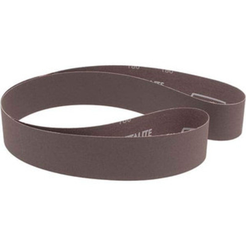 Norton 2 Wide x 60 OAL, 180 Grit, Aluminum Oxide Abrasive Belt Aluminum Oxide, Very Fine, Coated, Series R228 78072720441 – 82103615