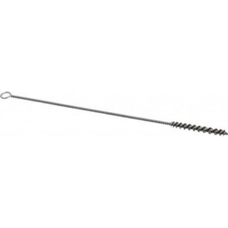 PRO-SOURCE 1-1/2 Long x 3/16 Diam Stainless Steel Twisted Wire Bristle Brush Single Spiral, 7 OAL, 0.003 Wire Diam, 0.085 Shank Diam 05010 – 02113504