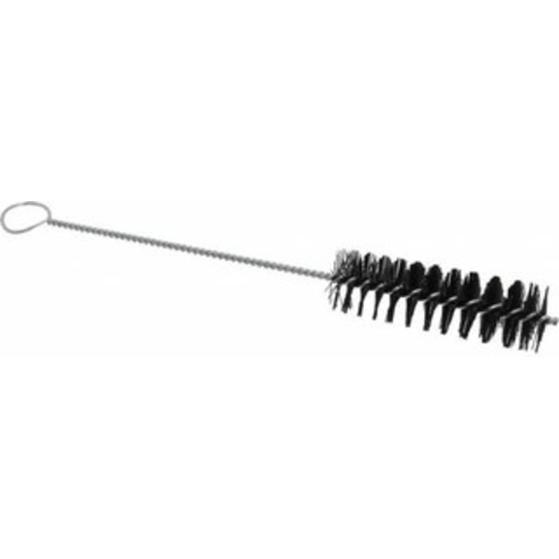 PRO-SOURCE 4 Long x 1-1/4 Diam Nylon Bristle Brush Single Spiral, 13 OAL, 0.02 Filament Diam, 0.16 Shank Diam 06173 – 03717071