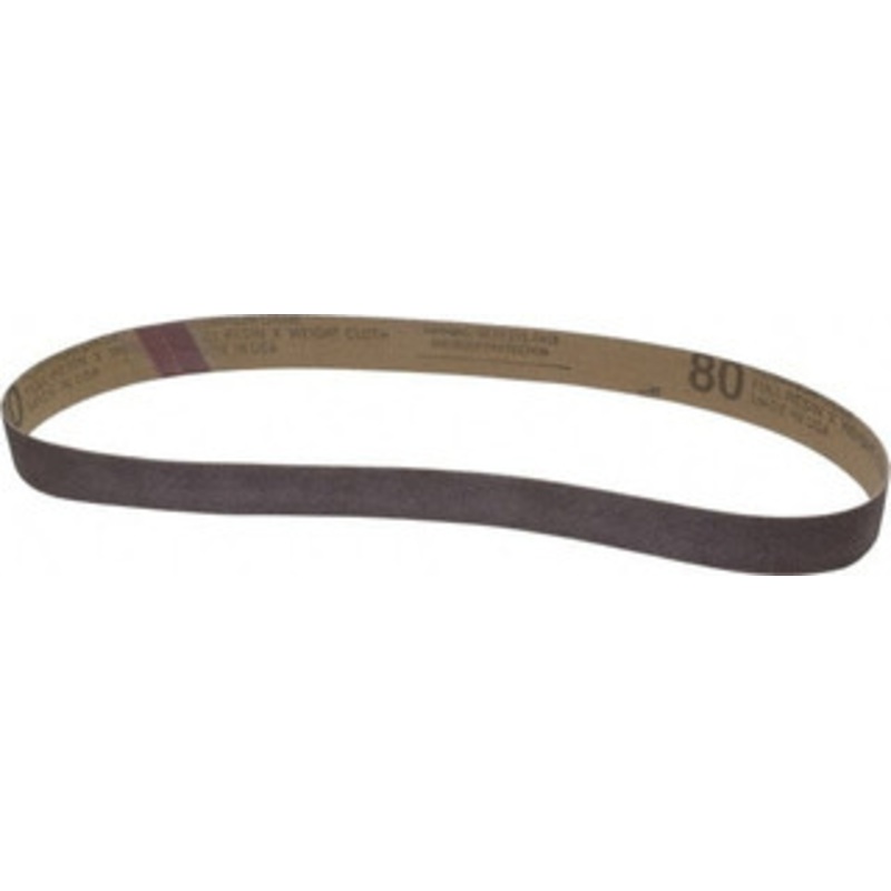 Tru-Maxx 1 Wide x 30 OAL, 80 Grit, Aluminum Oxide Abrasive Belt Aluminum Oxide, Medium, Coated 7104 – 85574523