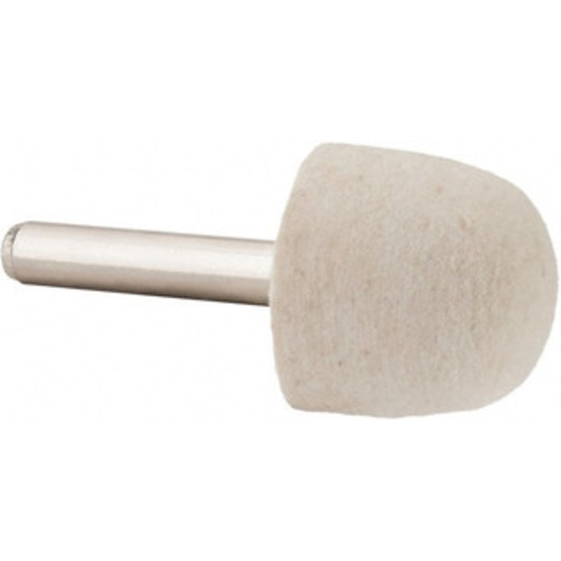 Value Collection 1 Diam 1/4 Shank Diam Hard Density Oval Shaped Mounted Bob 1 Head Length, 2 Shank Length, Wool Felt 516142 – 91068536