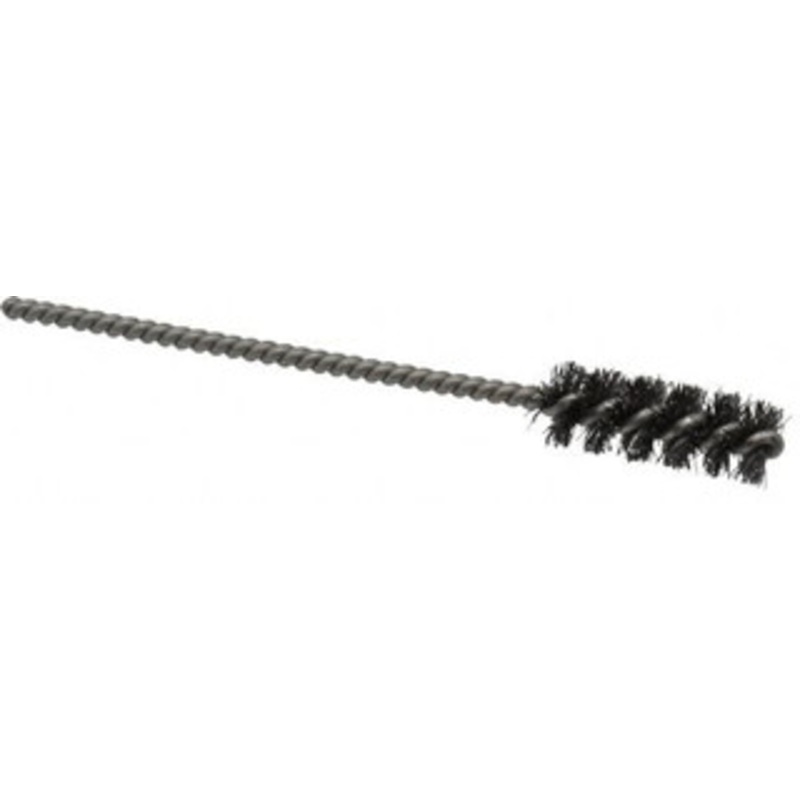 Weiler Abrasives 3/8 Diam Helical Steel Tube Brush 0.006 Filament Diam, 1 Brush Length, 3-1/2 OAL, 1/8 Diam Stainless Steel Shank 21282 – 75851501