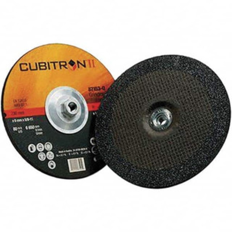 3M 36 Grit, 9 Wheel Diam, 1/4 Wheel Thickness, Type 27 Depressed Center Wheel Coarse Grade, Ceramic, Resinoid Bond, Q Hardness, 6,650 Max RPM, Compatible with Angle Grinder 7100103313 – 35191261