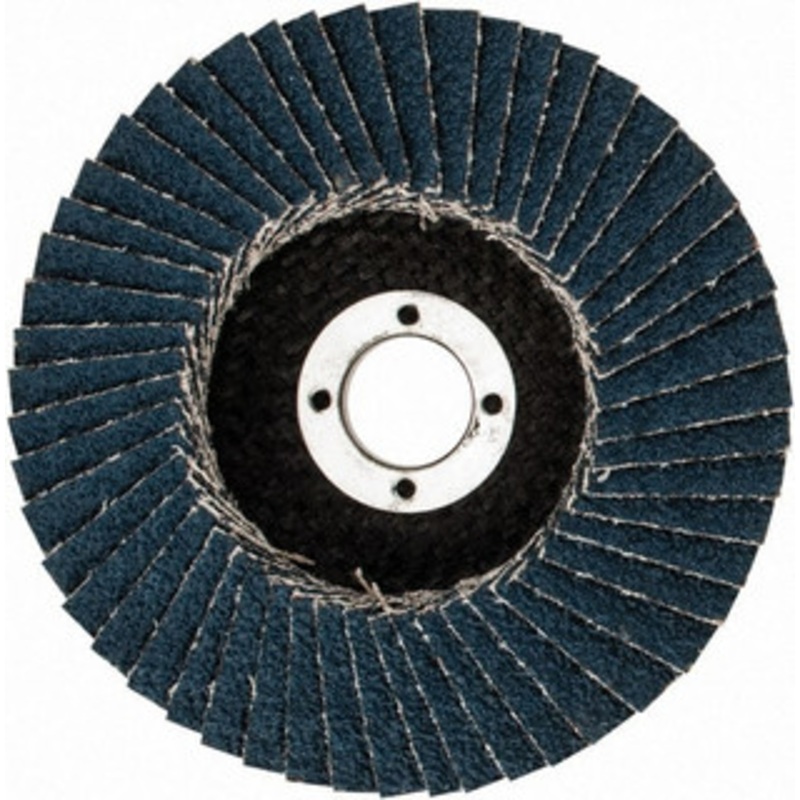3M 4 40 Grit 5/8 Center Hole Type 29 Zirconia Alumina Flap Disc Coarse Grade, Coated, Arbor Attachment, Cloth Backing, 13,300 RPM 7010300280 – 30652002