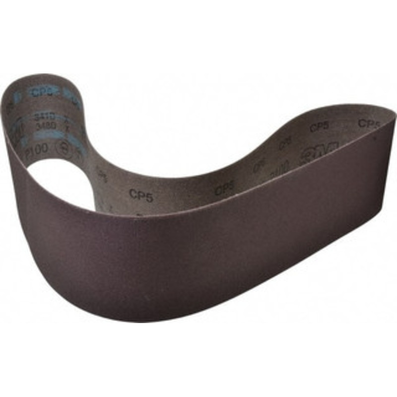 3M 4 Wide x 48 OAL, 100 Grit, Aluminum Oxide Abrasive Belt Aluminum Oxide, Fine, Coated, X Weighted Cloth Backing, Series 341D 7010516007 – 02675882