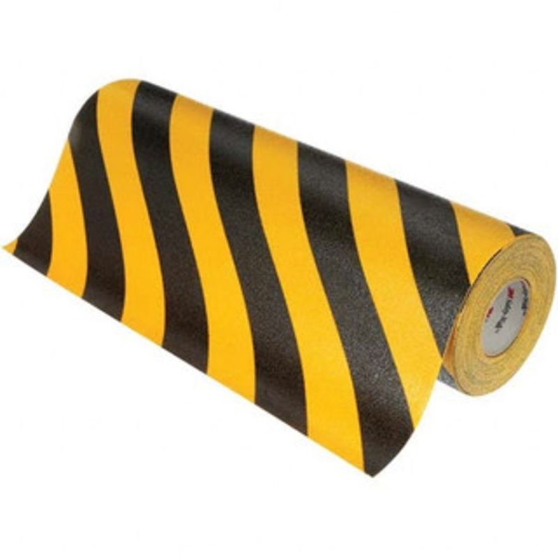 3M Floor & Egress Marking Tape & Strips, Type: Tape, Surface Type: Anti-Slip, Special Color Properties: No Special Color Properties, Color: Black/Yellow, Pattern: Striped, Traffic Type: Heavy, Medium & Light 7100133324 – 15023955