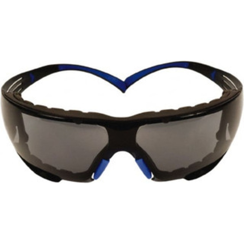 3M Pack of 20 Gray Lenses, Frameless Safety Glasses Anti-Fog, Blue/Gray Frame, Size Universal, Wrap Around 7100156137 – 46722294