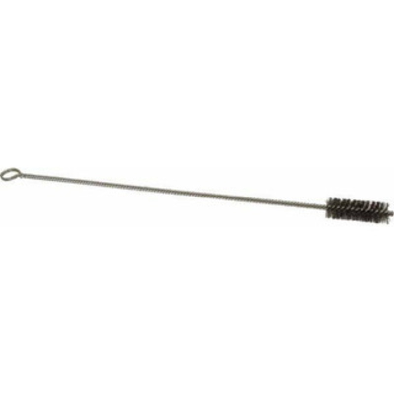 Made in USA 2-1/2 Long x 7/8 Diam Stainless Steel Twisted Wire Bristle Brush Double Spiral, 18 OAL, 0.006 Wire Diam, 0.162 Shank Diam 09-421418 – 03716479