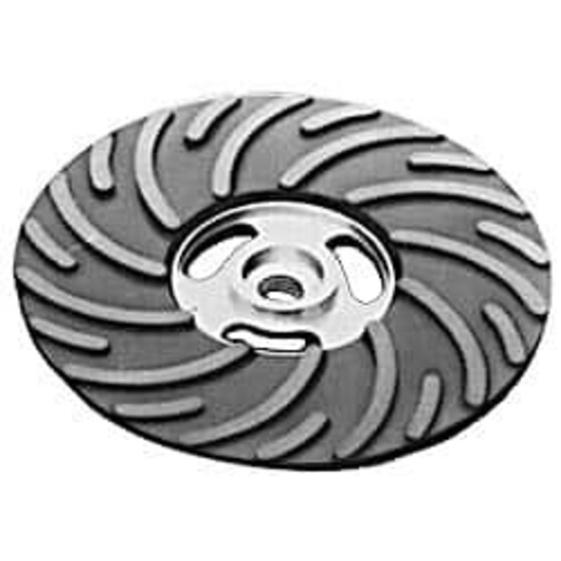 Made in USA 6 Diam Disc Backing Ribbed Backing Pad Soft Density, 8,600 RPM 8006F – 03688389