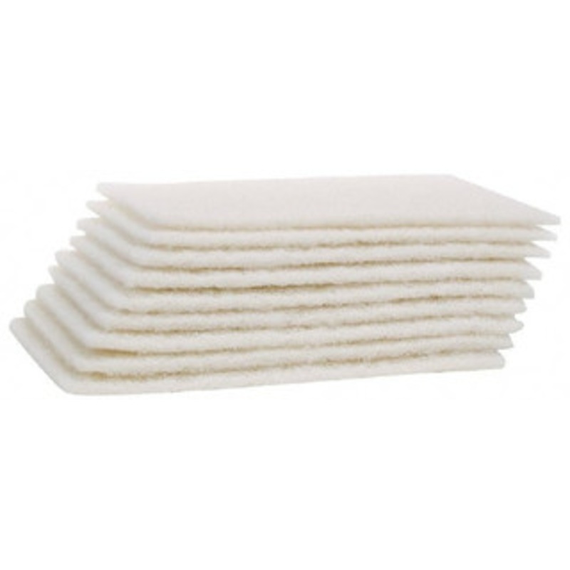Merit Abrasives Hand Pad White, 6 Wide x 9 Long, Nonwoven 08834193270 – 86933991
