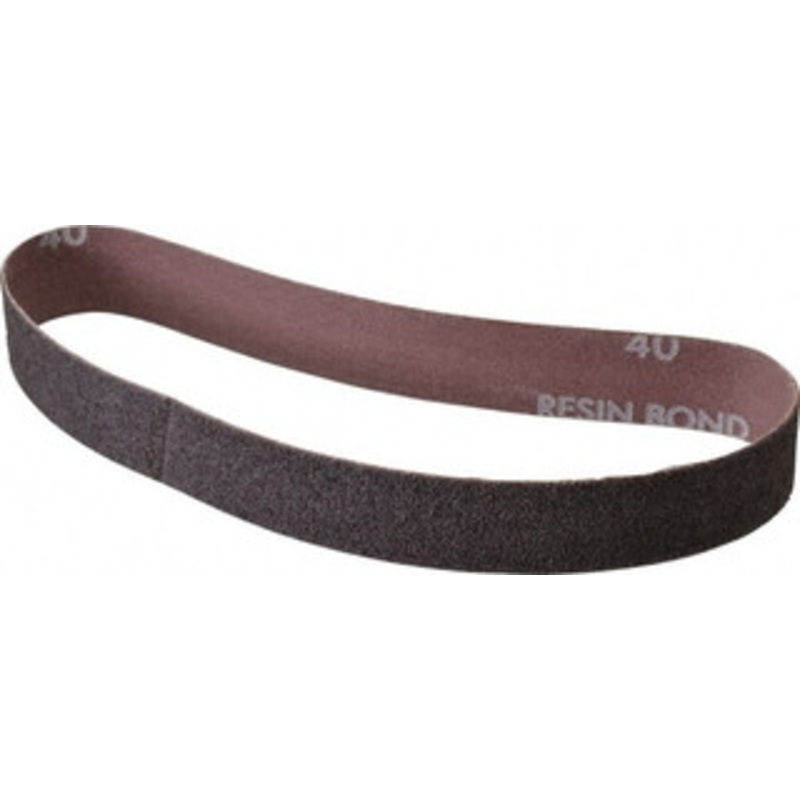 Norton 1 Wide x 18 OAL, 40 Grit, Aluminum Oxide Abrasive Belt Aluminum Oxide, Coarse, Coated, Series R228 78072733182 – 82104217