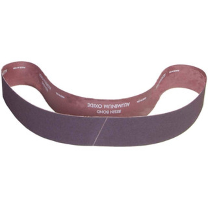 Norton 2 Wide x 42 OAL, 180 Grit, Aluminum Oxide Abrasive Belt Aluminum Oxide, Coated, X Weighted Cloth Backing 78072791744 – 41637422