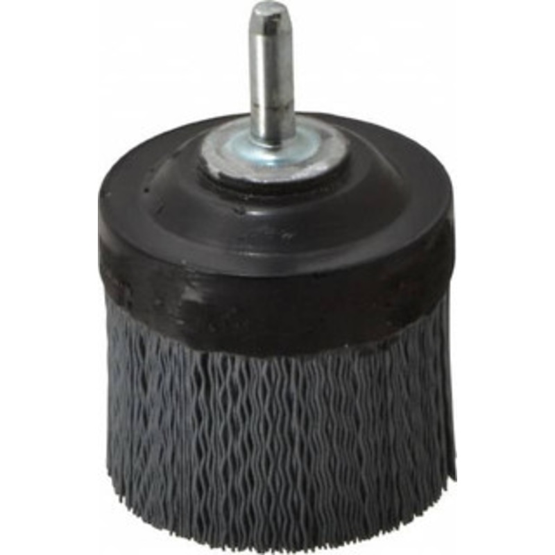 Osborn 2 320 Grit Silicon Carbide Crimped Disc Brush Extra Fine Grade, Quick Change Connector, 1-3/8 Trim Length, 1/4 Shank Diam 0004725900 – 41859489