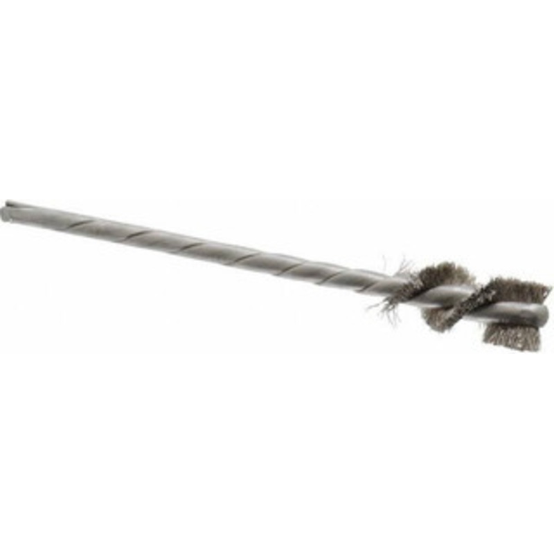 Osborn 3/8 Diam Helical Stainless Steel Tube Brush 0.005 Filament Diam, 1 Brush Length, 3-1/2 OAL, 1/8 Diam Shank 0003614700 – 53498184