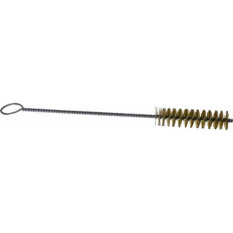 PRO-SOURCE 2-1/2 Long x 11/16 Diam Brass Twisted Wire Bristle Brush Single Spiral, 9 OAL, 0.008 Wire Diam, 0.142 Shank Diam 05097 – 03716305