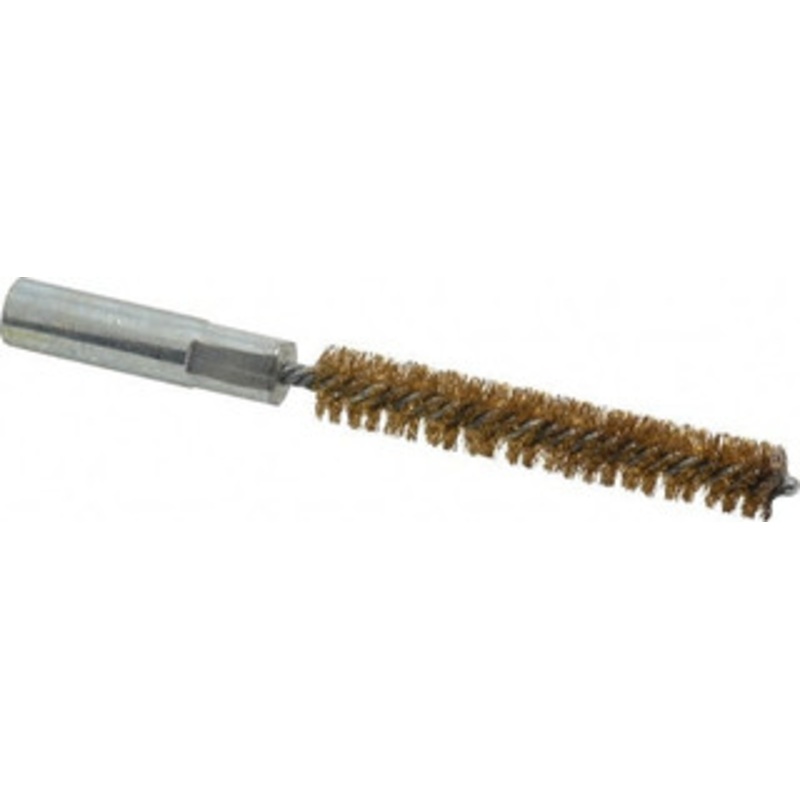 Value Collection 3/8 Diam Helical Brass Tube Brush Double Spiral, 0.014 Filament Diam, 2-23/64 Brush Length, 4 OAL, 3/16-24 Female Shank 83100045 – 05744958