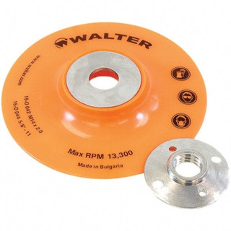 Walter Surface Technologies 4-1/2 Diam Disc Backing Pad 13,300 RPM 15D044 – 53823449