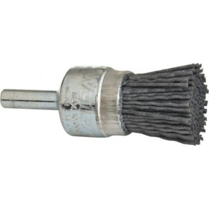 Weiler Abrasives 3/4 Diam Nylon Crimped End Brush 7/8 Trim Length, 1/4 Shank Diam, 10,000 Max RPM 10153 – 75846584