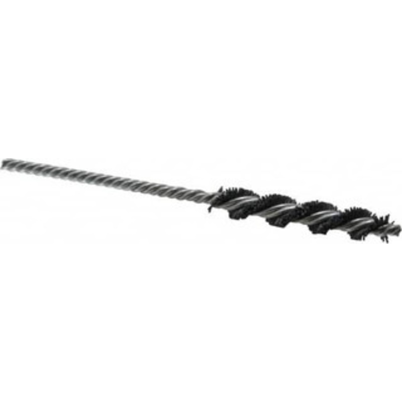 Weiler Abrasives 3/8 Diam Helical Nylon Tube Brush Single Spiral, 0.022 Filament Diam, 2 Brush Length, 5 OAL, 5/32 Diam Shank 98385 – 75850990