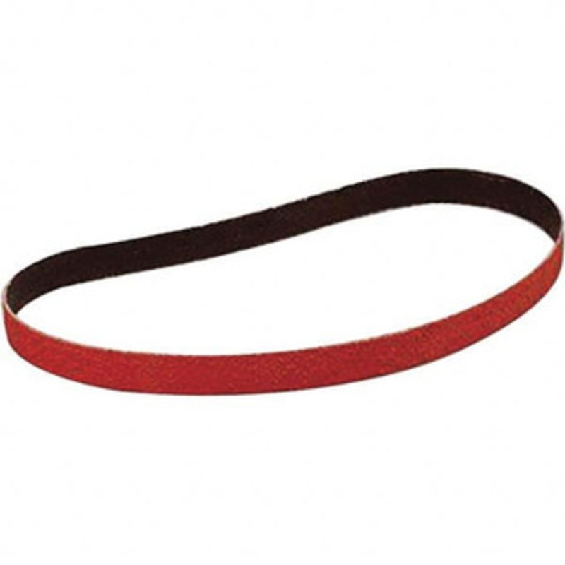 3M 1/2 Wide x 18 OAL, 40 Grit, Ceramic Abrasive Belt Ceramic, Coarse, Coated, Y Weighted Cloth Backing, Wet/Dry, Series 777F 7000118393 – 88978234