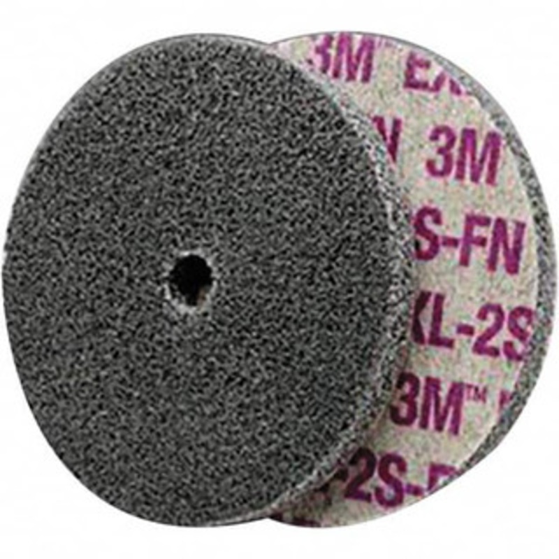 3M 5 Diam, 1/4 Face Width, 1/4 Center Hole, Fine Grade, Silicon Carbide Deburring Wheel Unitized, Soft Density 2 Grade, 6,000 RPM 7100111508 – 09830159