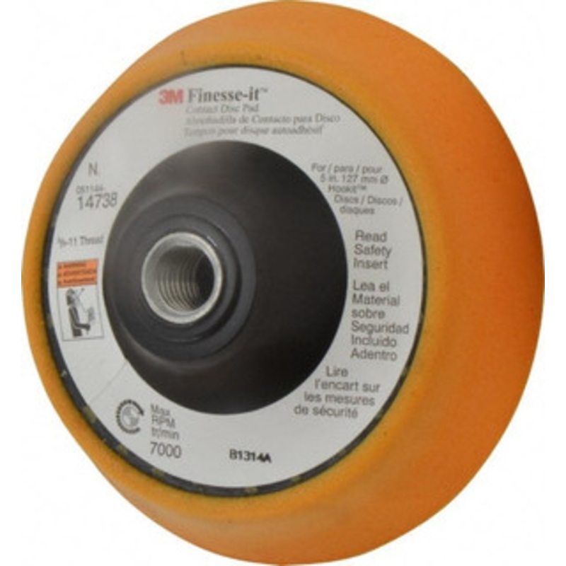 3M 5 Diam Hook & Loop Disc Backing Pad Soft Density, 7,000 RPM 7100034892 – 86817509