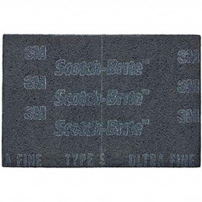 3M Ultra Fine Grade, Silicon Carbide Hand Pad Gray, 6 Wide x 9 Long, Nonwoven 7100023340 – 42910976
