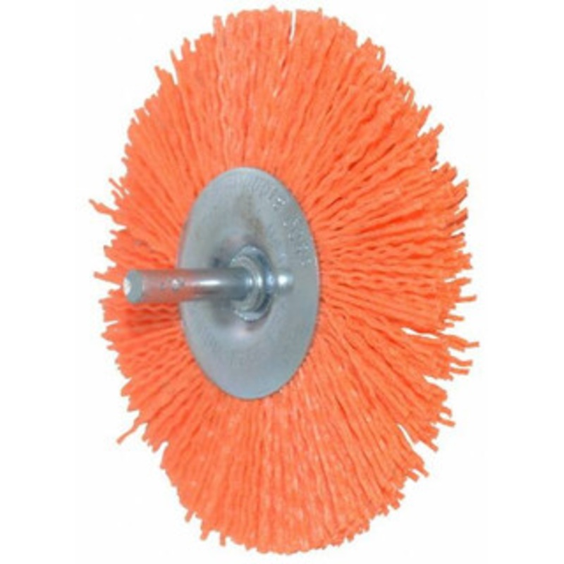 Dico 4 OD, 1/4 Shank Diam, Crimped Nylon Wheel Brush 3/8 Face Width 3810006590J – 00549063