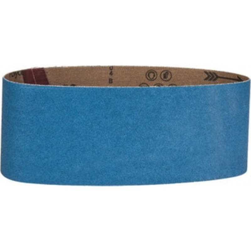Made in USA 3 Wide x 21 OAL, 80 Grit, Zirconia Alumina Abrasive Belt Zirconia Alumina, Medium, Coated, X Weighted Cloth Backing 3 X 21 80 GR – 00081760