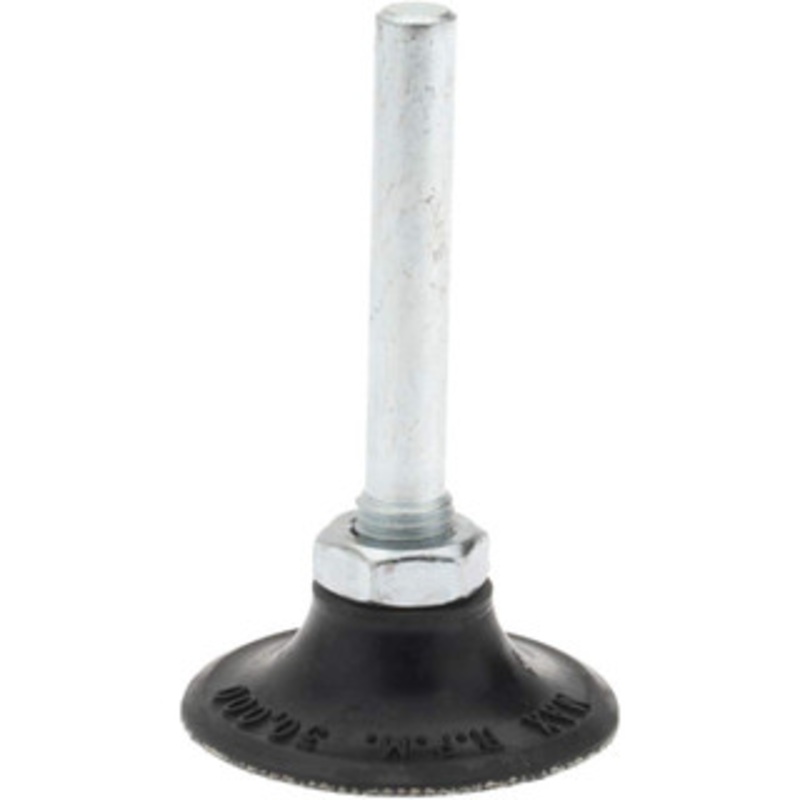 Merit Abrasives 1-1/2 Diam Quick-Change Type P Disc Backing Pad 1/4 Shank Diam, Medium Density, 30,000 RPM, Power-Lock Type 1 Compatible 08834164003 – 05637186