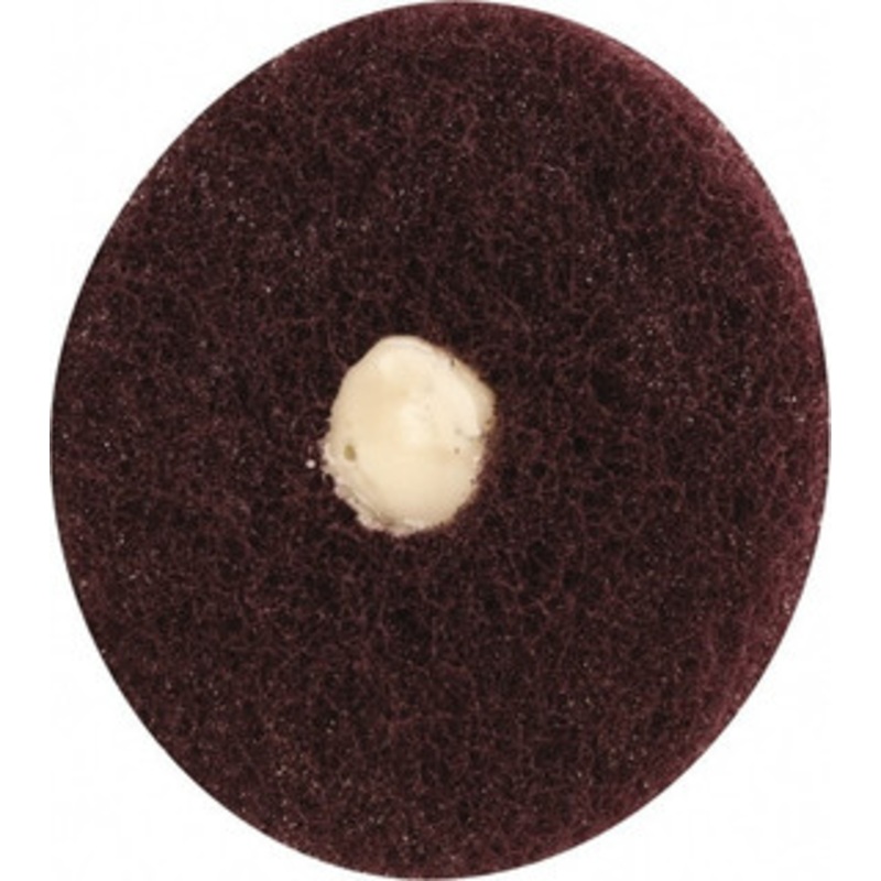 Merit Abrasives 3 Diam, Medium Mounted Scrubber Buffing Wheel 1 Ply, Very Fine Grade, 1/4 Shank Diam, 8,000 RPM 66254420301 – 84525450