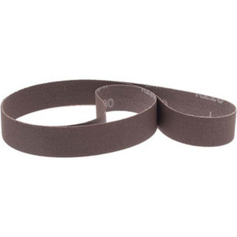 Norton 1 Wide x 42 OAL, 180 Grit, Aluminum Oxide Abrasive Belt Aluminum Oxide, Very Fine, Coated, X Weighted Cloth Backing, Series R228 78072720875 – 05964184