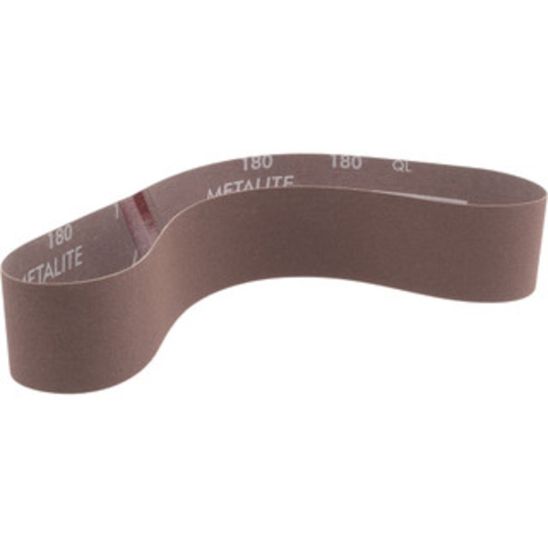 Norton 2 Wide x 30 OAL, 180 Grit, Aluminum Oxide Abrasive Belt Aluminum Oxide, Very Fine, Coated, Series R228 78072772929 – 82115171