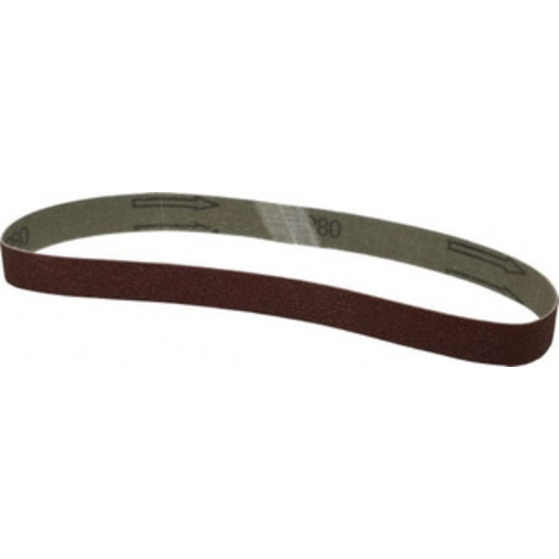 Tru-Maxx 3/4 Wide x 20-1/2 OAL, 80 Grit, Aluminum Oxide Abrasive Belt Aluminum Oxide, Medium, Coated 7081 – 85574283