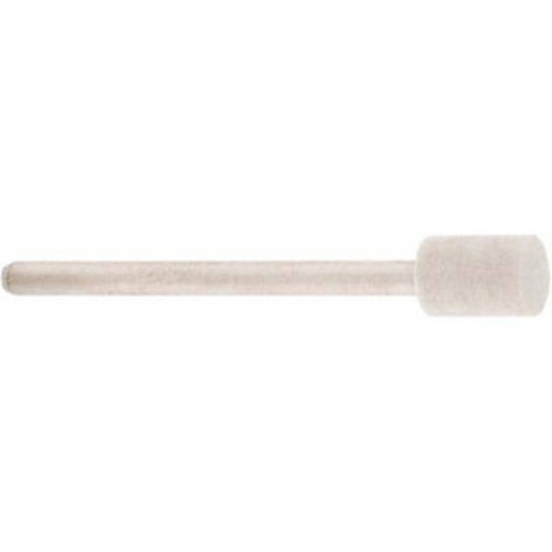 Value Collection 1/4 Diam 1/8 Shank Diam Rock Hard Density Cylinder Shaped Mounted Bob 3/8 Head Length, 2 Shank Length, Wool Felt 516110 – 91068262