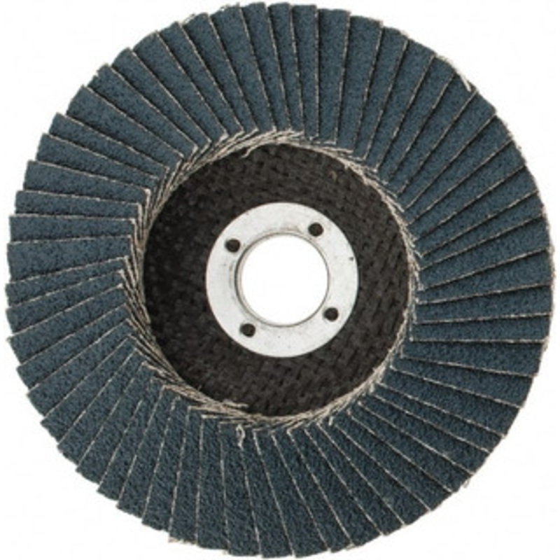 3M 4 60 Grit 5/8 Center Hole Type 29 Zirconia Alumina Flap Disc Medium Grade, Coated, Arbor Attachment, Cloth Backing, 13,300 RPM 7010361792 – 30651988
