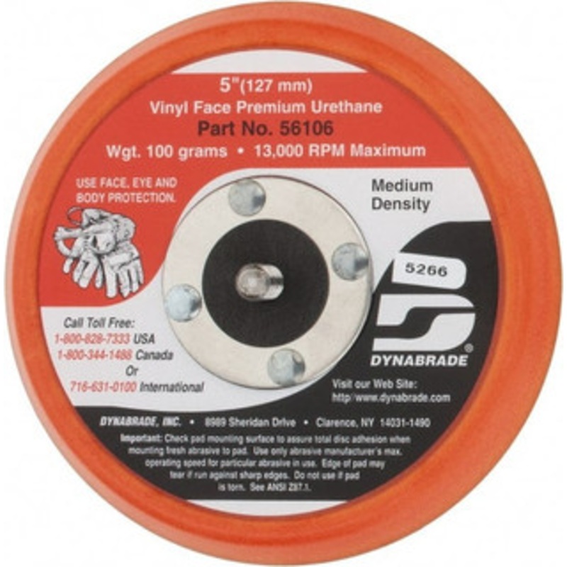 Dynabrade 5 Diam Disc Backing Nonvacuum Replacement Pad Medium Density, 12,000 RPM 56106 – 32996183