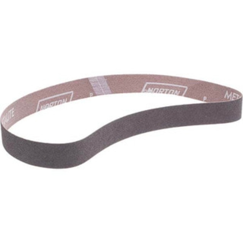Norton 1 Wide x 30 OAL, 80 Grit, Aluminum Oxide Abrasive Belt Aluminum Oxide, Medium, Coated, X Weighted Cloth Backing, Series R283 78072727579 – 51033538