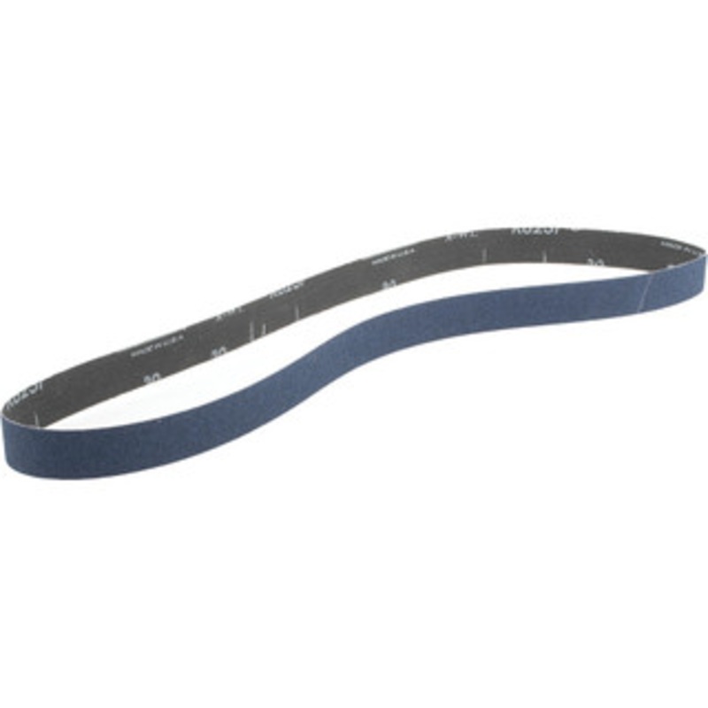 Norton 1 Wide x 42 OAL, 80 Grit, Zirconia Alumina Abrasive Belt Zirconia Alumina, Medium, Coated, X Weighted Cloth Backing, Series R823 78072728594 – 94487444