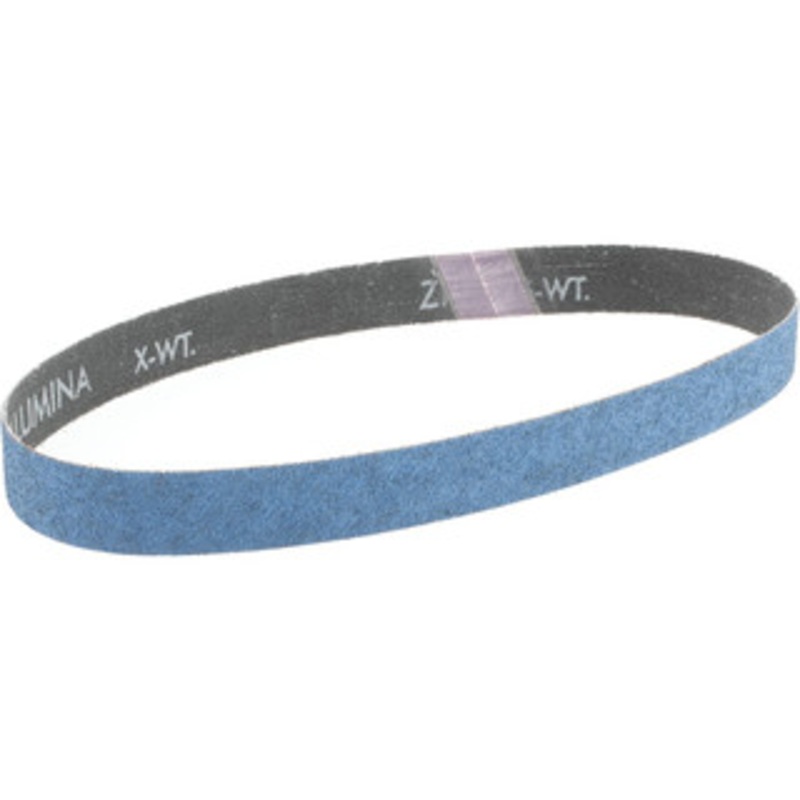 Norton 3/4 Wide x 20-1/2 OAL, 60 Grit, Zirconia Alumina Abrasive Belt Zirconia Alumina, Medium, Coated, X Weighted Cloth Backing, Series R823 78072728560 – 85116069